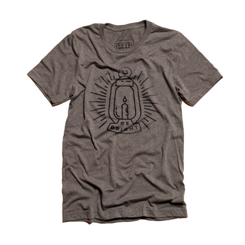 Be Bright Good Word Co. shirt inspired by the Bible verse Matthew 5:16.