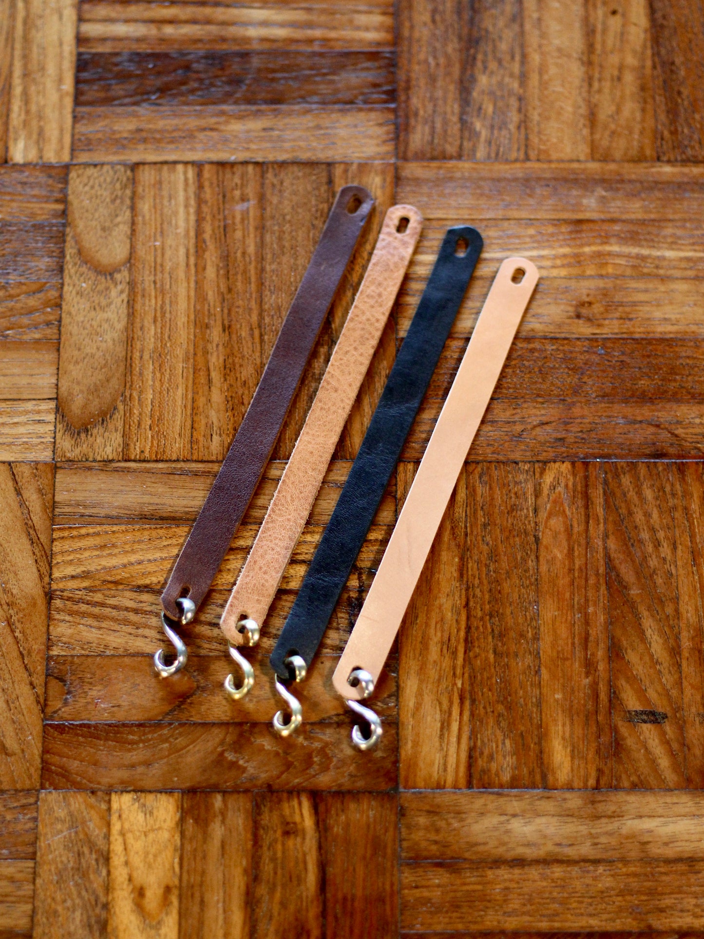 S Hook Leather Bracelet