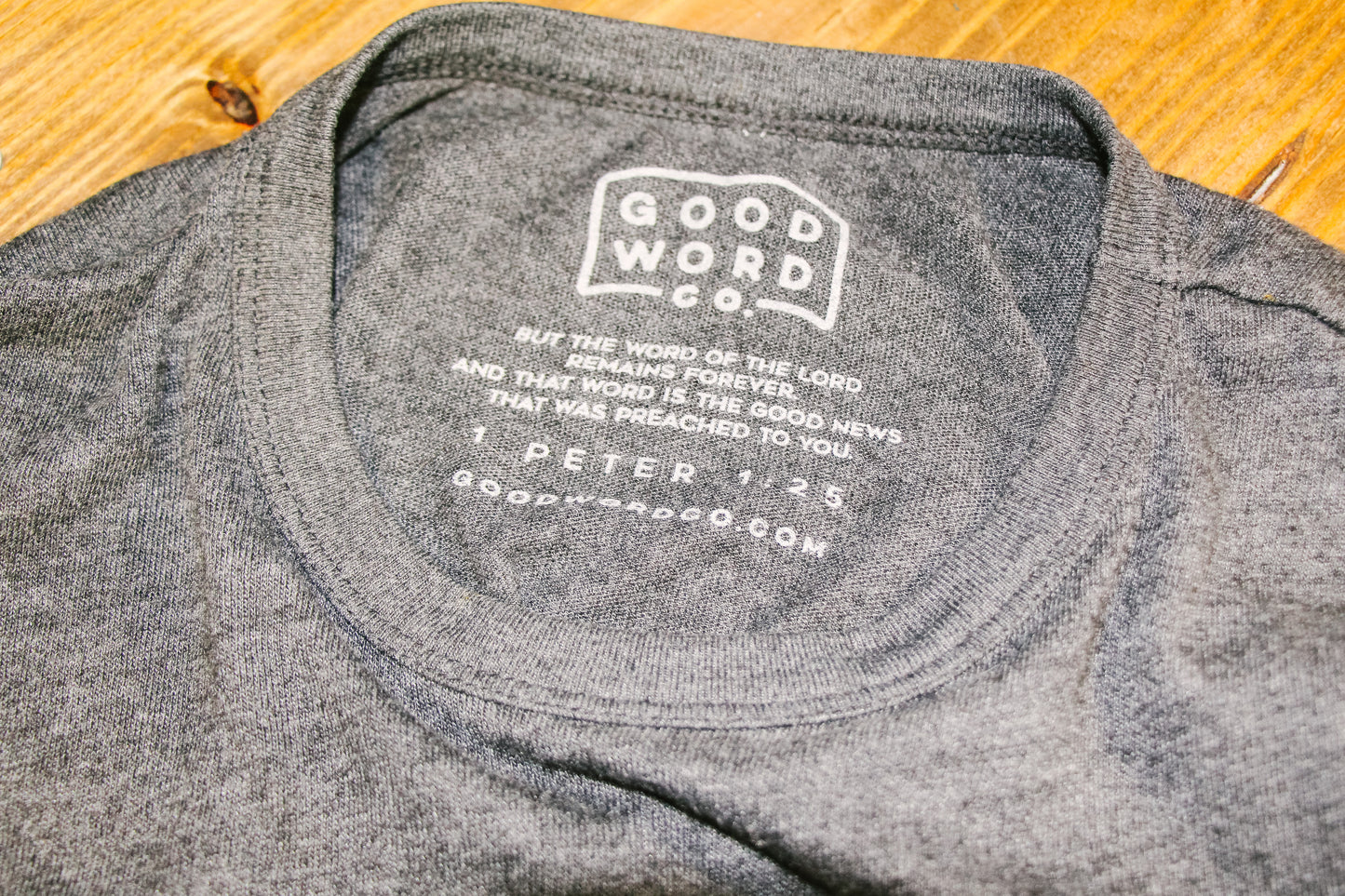 Sola Scriptura Collegiate Shirt - Vintage Gray