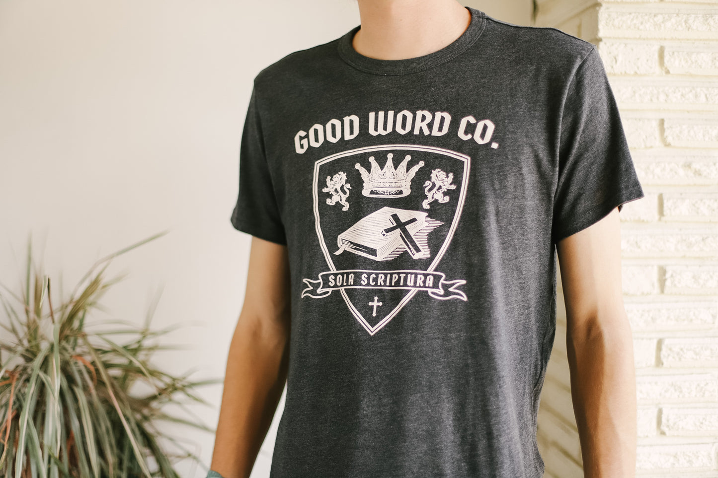 Sola Scriptura Collegiate Shirt - Vintage Gray
