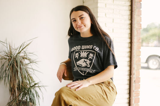 Sola Scriptura Collegiate Shirt - Vintage Gray